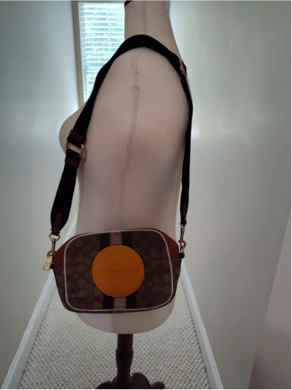 Women's Coach Crossbody Bag One Size Brown and Orange